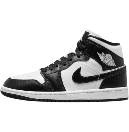 Air Jordan 1 Mid White/White/Black (DV0991-101) - sneakers Jordan Panda