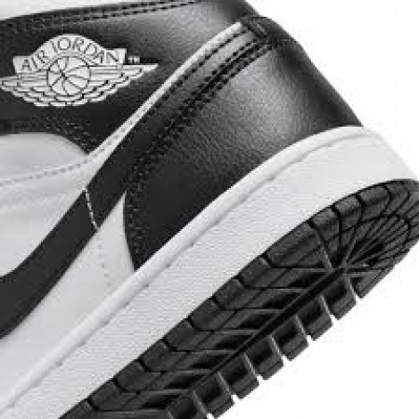 Air Jordan 1 Mid White/White/Black (DV0991-101) - sneakers Jordan Panda