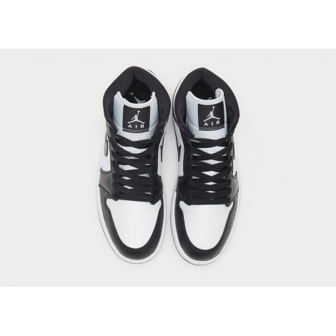 Air Jordan 1 Mid White/White/Black (DV0991-101) - sneakers Jordan Panda
