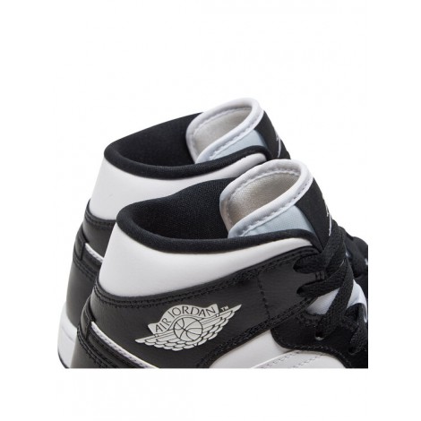 Air Jordan 1 Mid White/White/Black (DV0991-101) - sneakers Jordan Panda